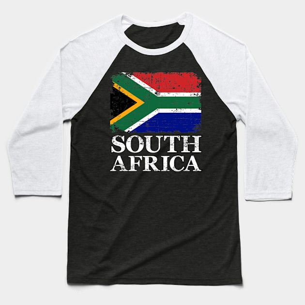 South Africa flag Baseball T-Shirt by Designzz